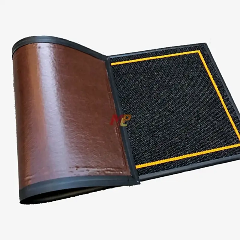 Balıkçılara Özel Çerçeveli Turuncu Siyah Logolu Paspas The Fish