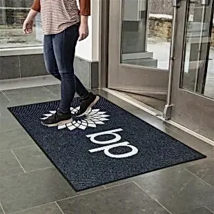 Benzin İstasyonu Şirketlerine Özel Siyah Logolu Paspas