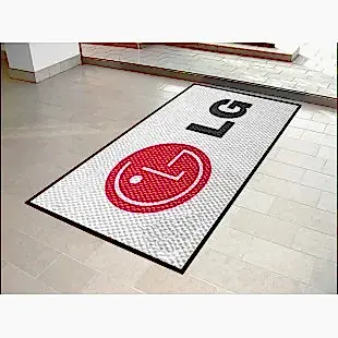 Beyaz Eşya Giyim Avm Kozmetik Beyaz Logolu Paspas