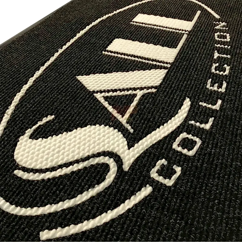 Firmalara Özel Beyaz Siyah Logolu Paspas Sall