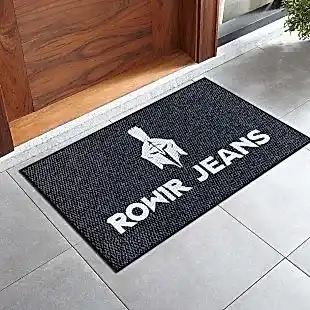 Butik Firmalara Özel Siyah Logolu Paspas