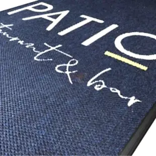 Kafe Bar  ve Restoranlara Özel Lacivert Logolu Paspas Patio