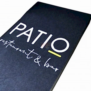 Kafe Bar  ve Restoranlara Özel Lacivert Logolu Paspas Patio