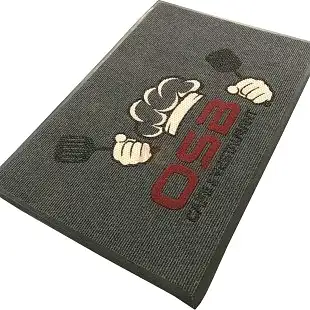 Mutfak ve Restoranlara Özel Gri Logolu Paspas OSB